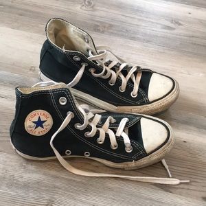 Black high top converse! Chuck Taylor’s!